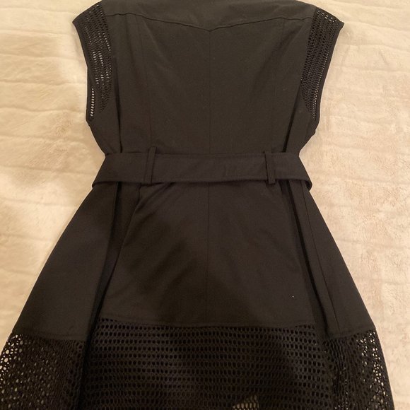 bebe black mesh trench vest - Picture 3 of 3